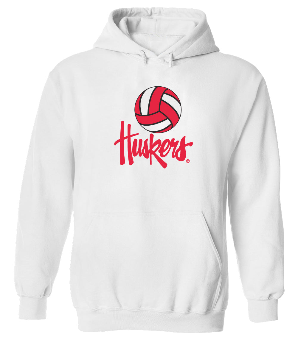 Nebraska Huskers Hooded Sweatshirt - Volleyball Legacy Script Huskers