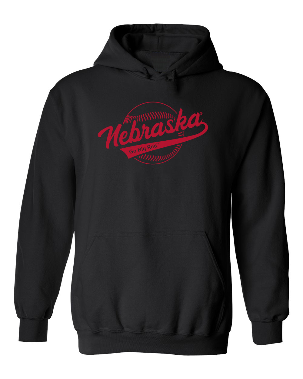 Nebraska Huskers Hooded Sweatshirt - Script Nebraska Baseball