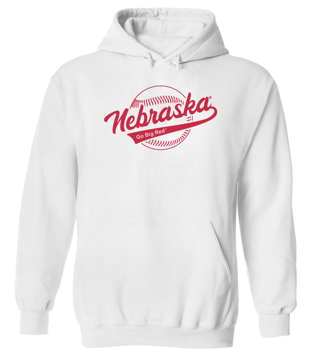 Nebraska Huskers Hooded Sweatshirt - Script Nebraska Baseball