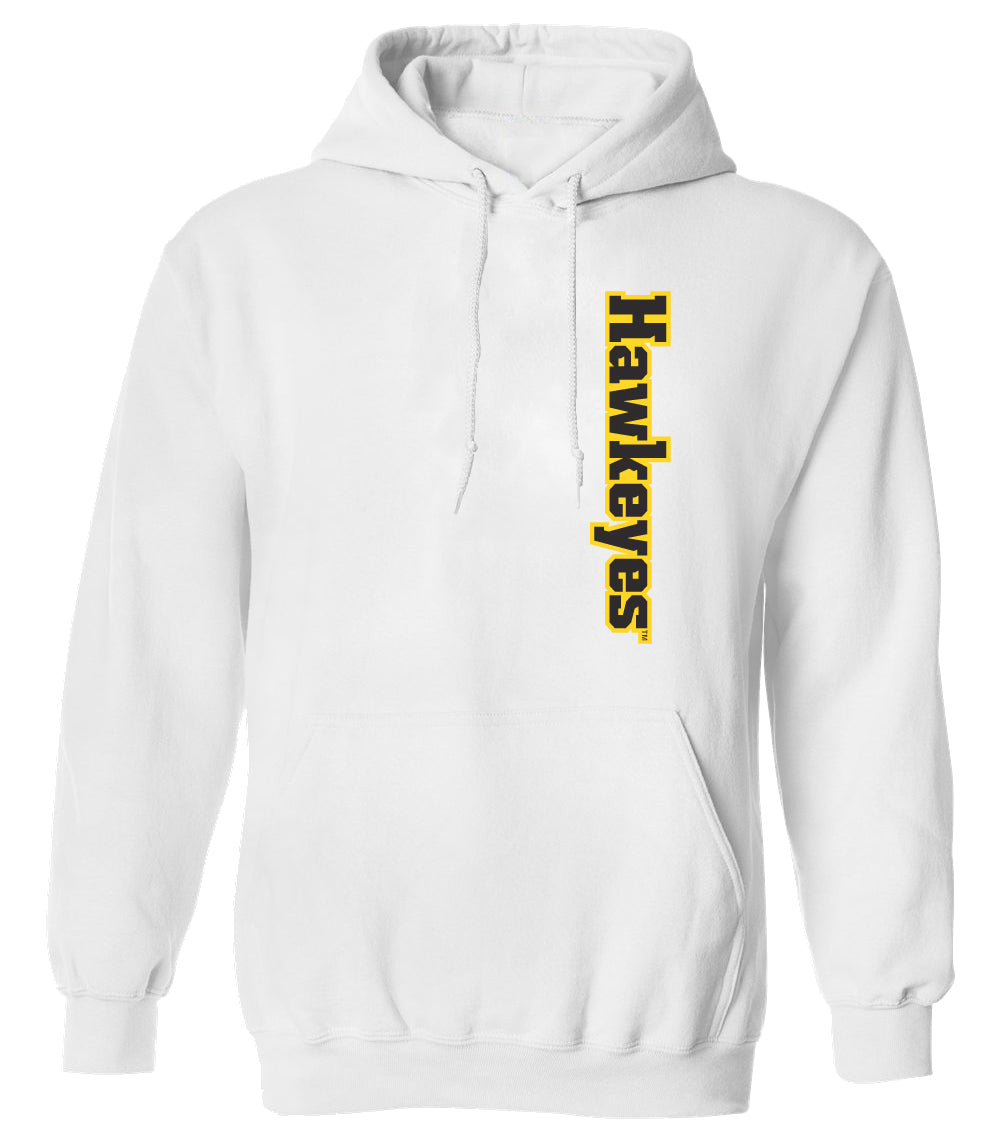 Iowa Hawkeyes Hooded Sweatshirt - Vertical Offset Hawkeyes
