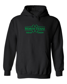 North Texas Mean Green Hooded Sweatshirt - North Texas Football Laces