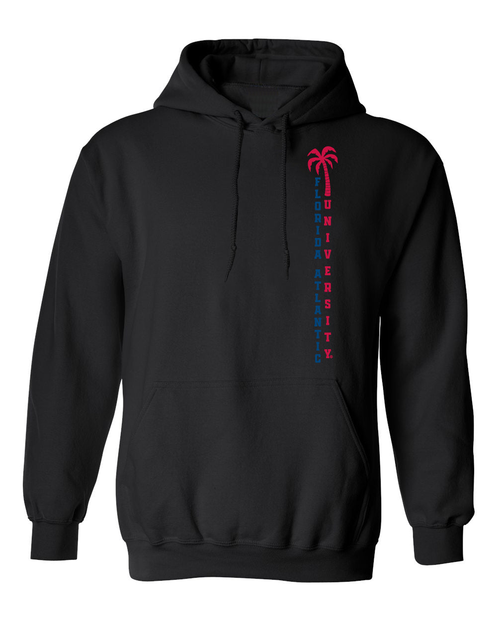 Florida Atlantic Owls Hooded Sweatshirt - FAU Vertical Palm Tree