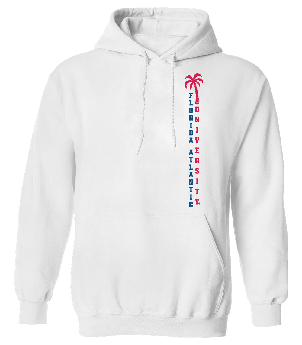 Florida Atlantic Owls Hooded Sweatshirt - FAU Vertical Palm Tree