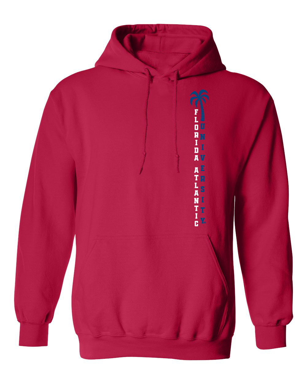 Florida Atlantic Owls Hooded Sweatshirt - FAU Vertical Palm Tree