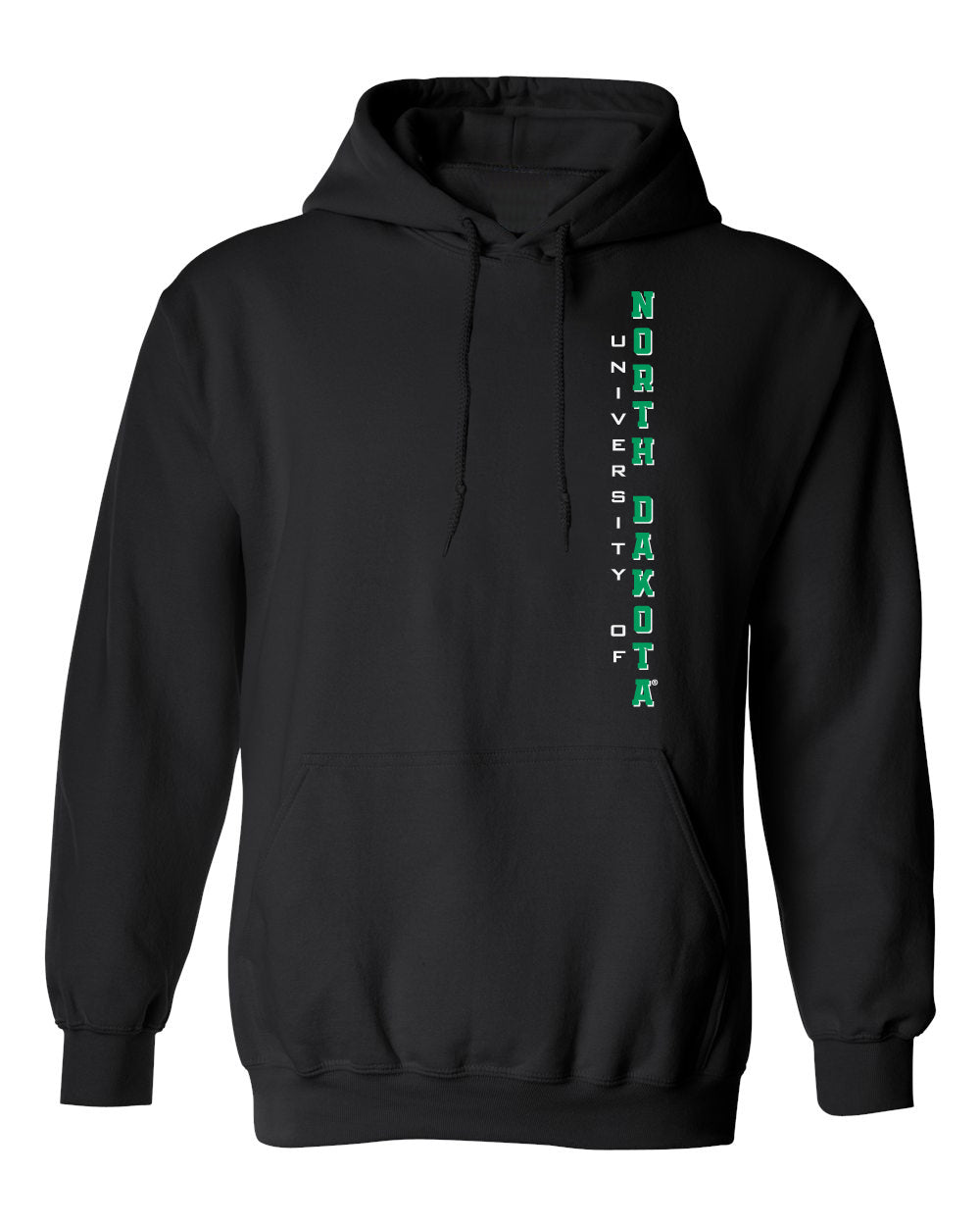 North Dakota Fighting Hawks Hooded Sweatshirt - Vertical University of North Dakota