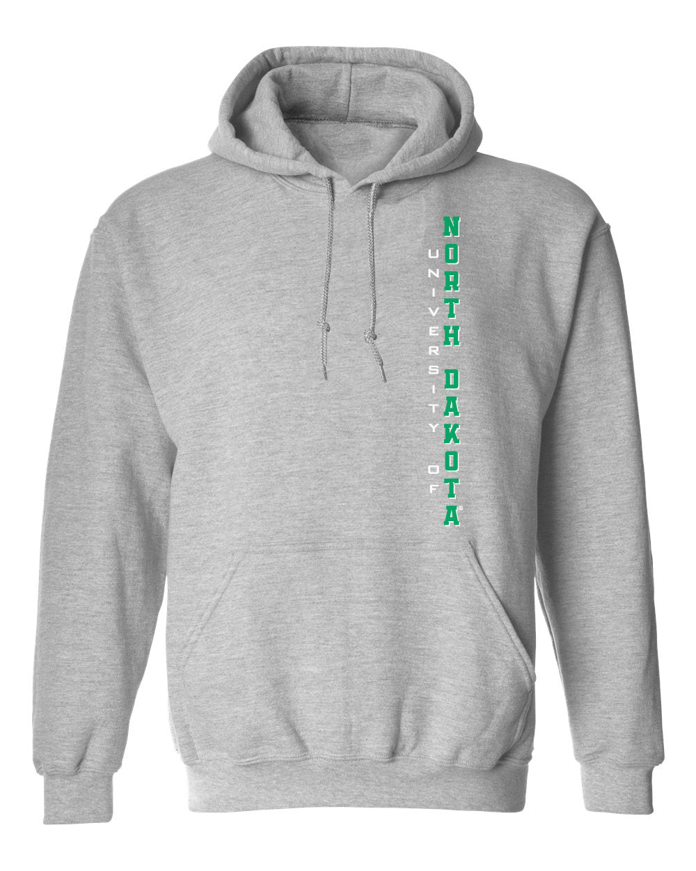 North Dakota Fighting Hawks Hooded Sweatshirt - Vertical University of North Dakota