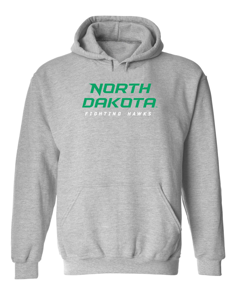North Dakota Fighting Hawks Hooded Sweatshirt - Official Stacked UND Word Mark