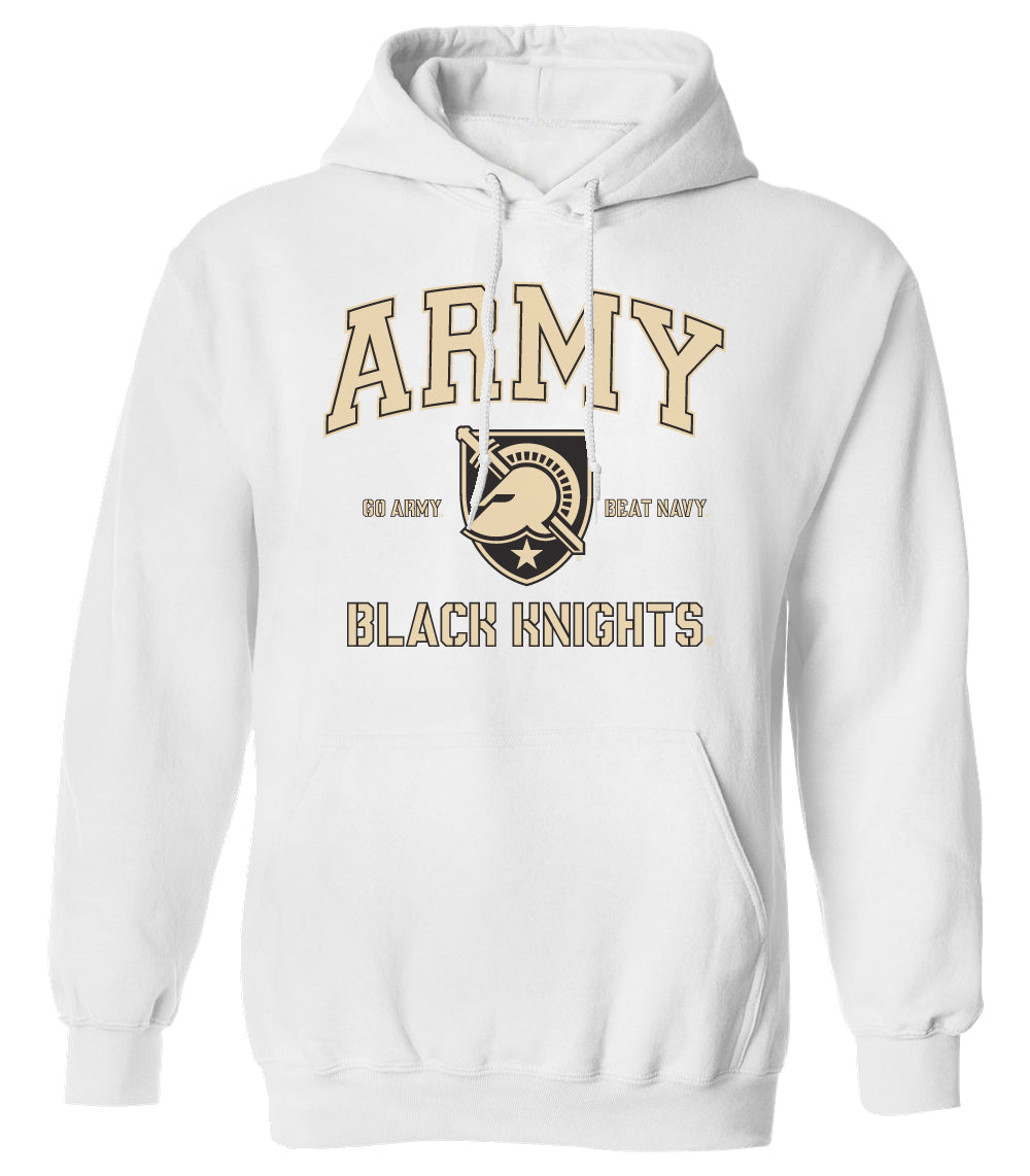 Army Black Knights Hooded Sweatshirt - Army Arch Primary Logo