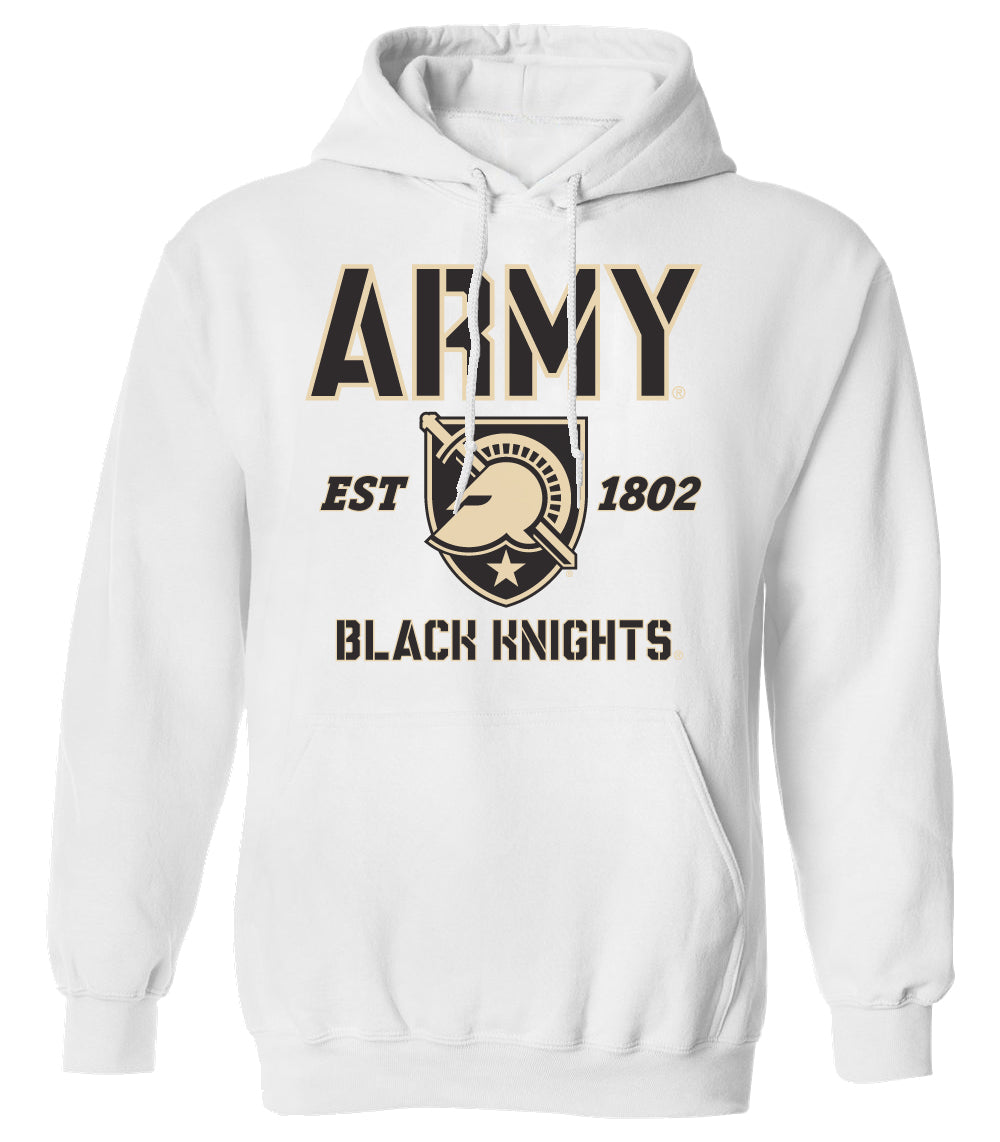 Army Black Knights Hooded Sweatshirt - Army West Point Established 1802