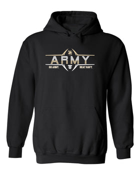 Army Black Knights Hooded Sweatshirt - Army Football Laces