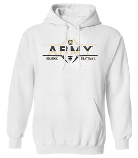 Army Black Knights Hooded Sweatshirt - Army Football Laces