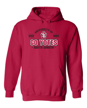 South Dakota Coyotes Hooded Sweatshirt - USD 1862 GO YOTES