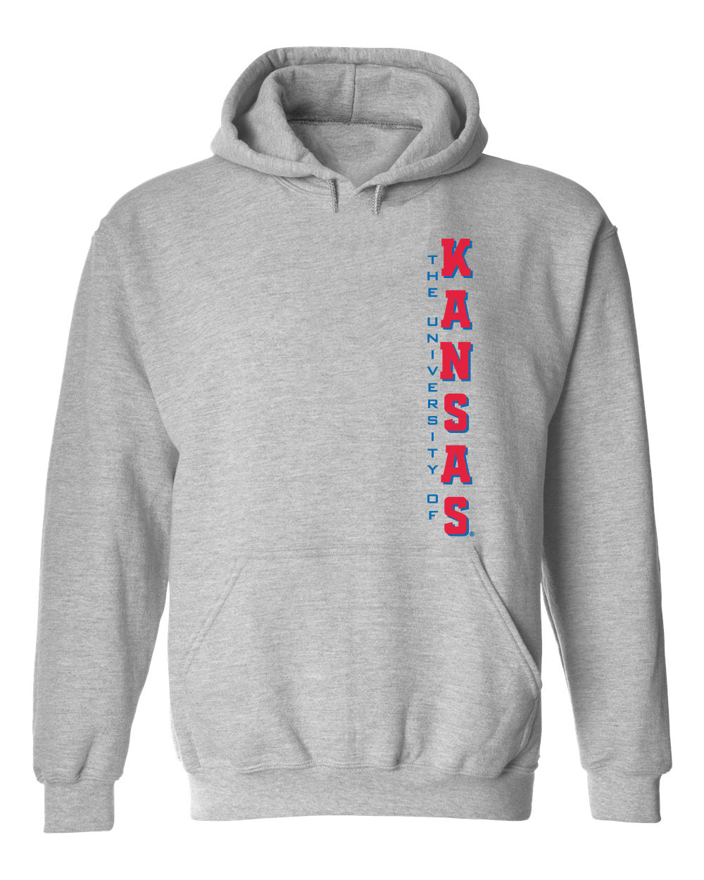 Kansas Jayhawks Hooded Sweatshirt - Vertical University of Kansas