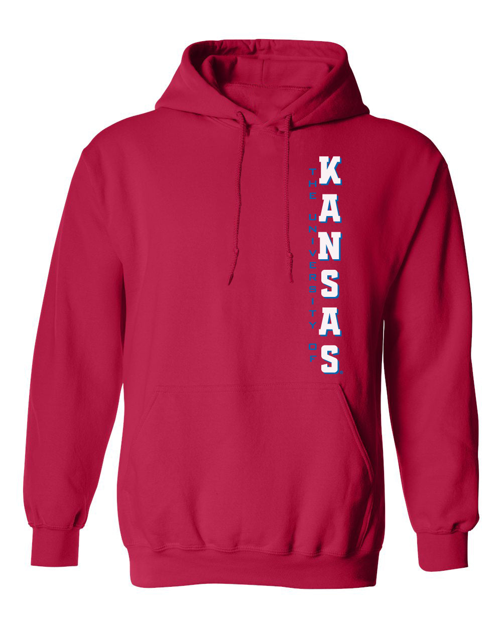 Kansas Jayhawks Hooded Sweatshirt - Vertical University of Kansas