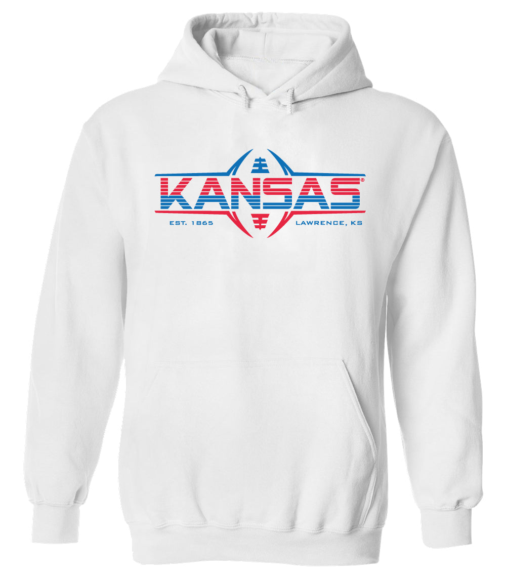 Kansas Jayhawks Hooded Sweatshirt - Kansas Football Laces