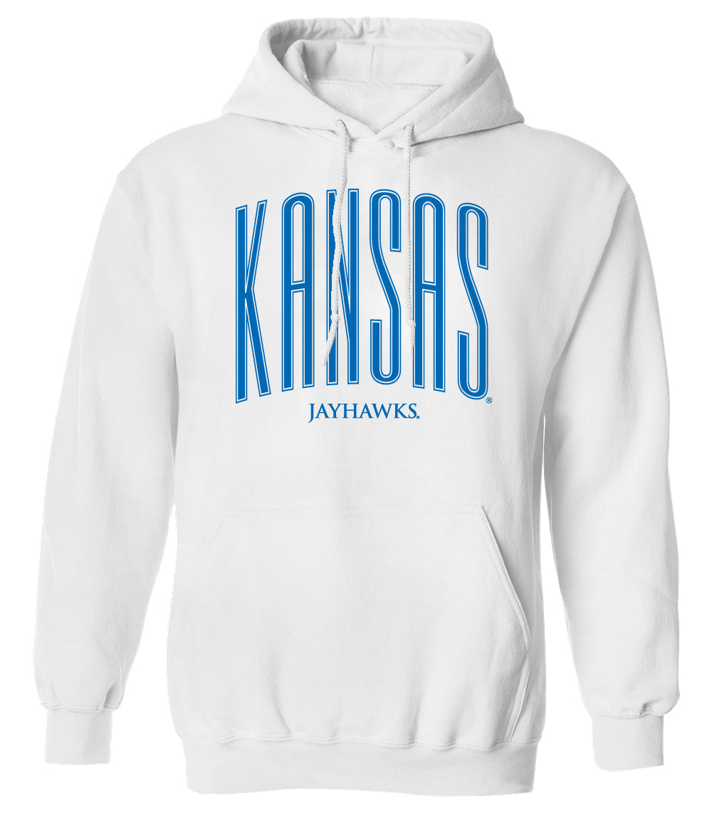 Kansas Jayhawks Hooded Sweatshirt - Tall Kansas Small Jayhawks