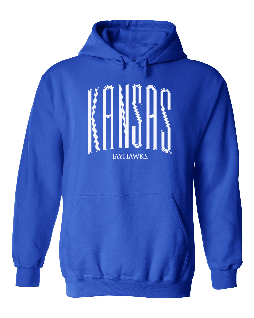 Kansas Jayhawks Hooded Sweatshirt - Tall Kansas Small Jayhawks