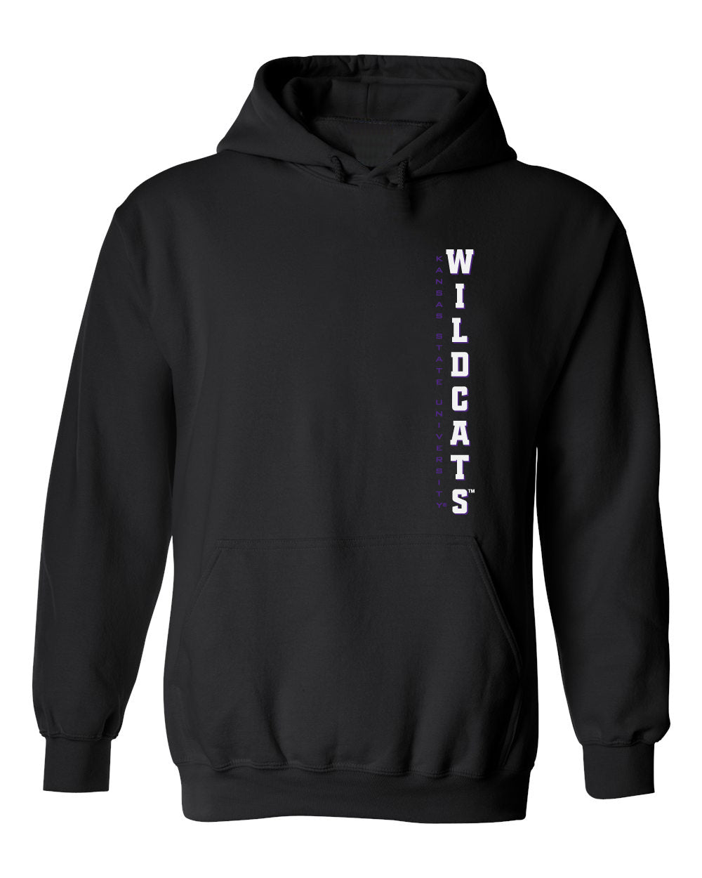 K-State Wildcats Hooded Sweatshirt - Vertical KSU Wildcats
