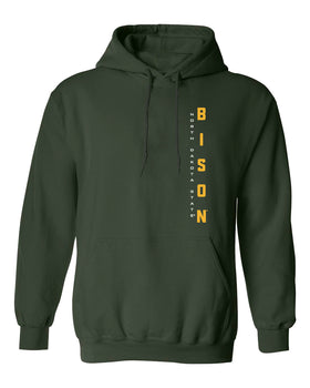 NDSU Bison Hooded Sweatshirt - Vertical NDSU Bison