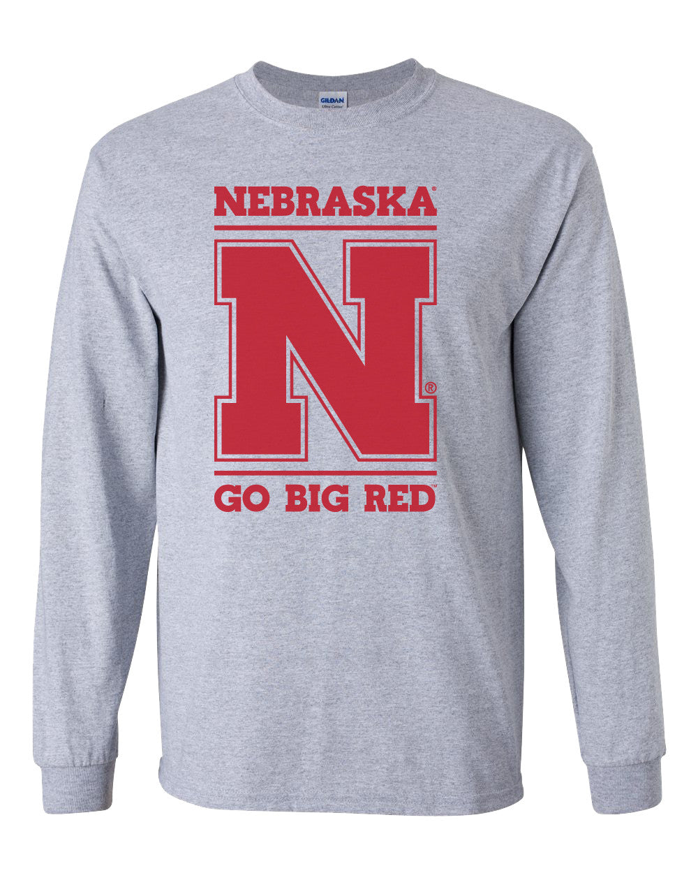Nebraska Cornhuskers "Nebraska N GO BIG RED" Long Sleeve Tee Shirt