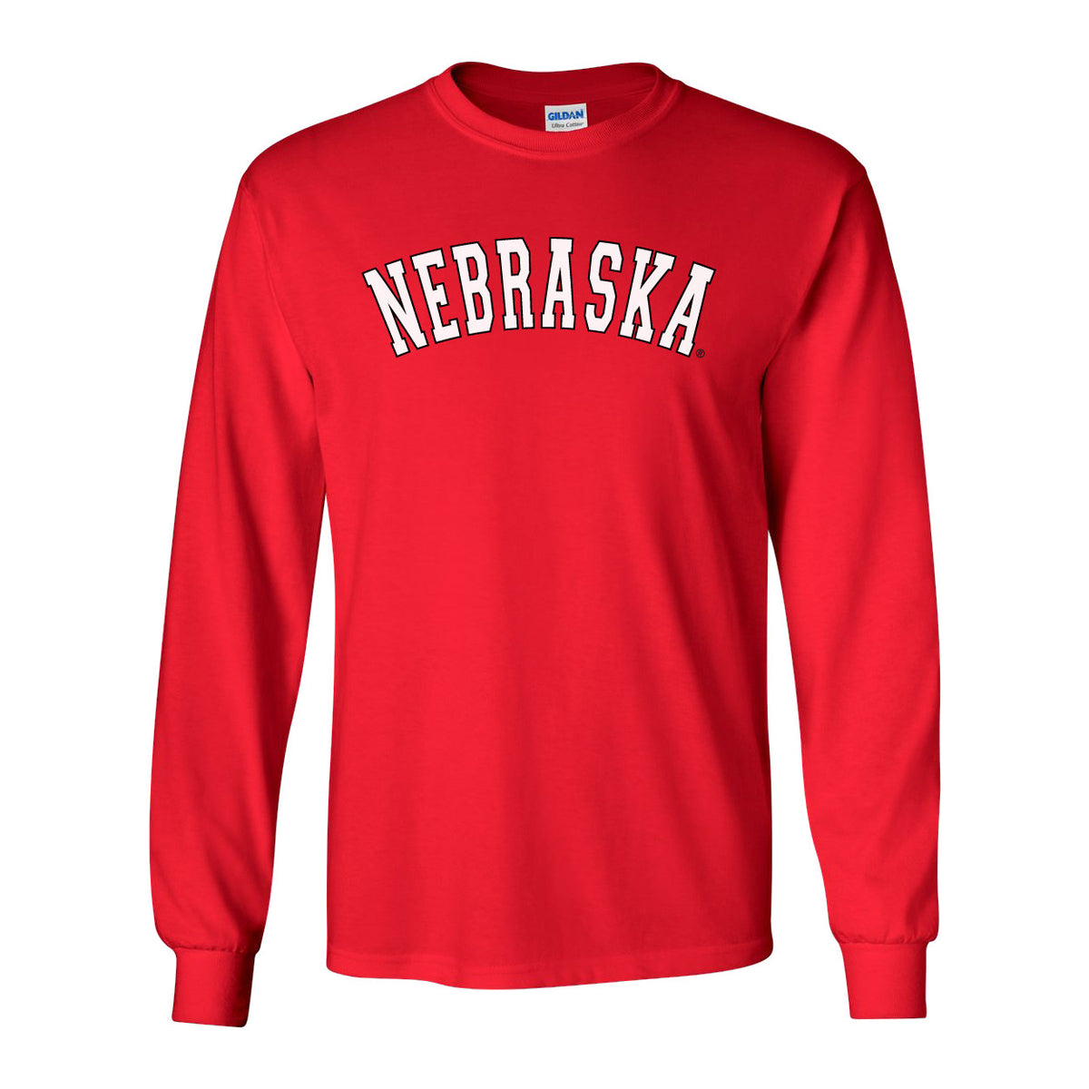 "NEBRASKA" Arch Long Sleeve Tee Shirt
