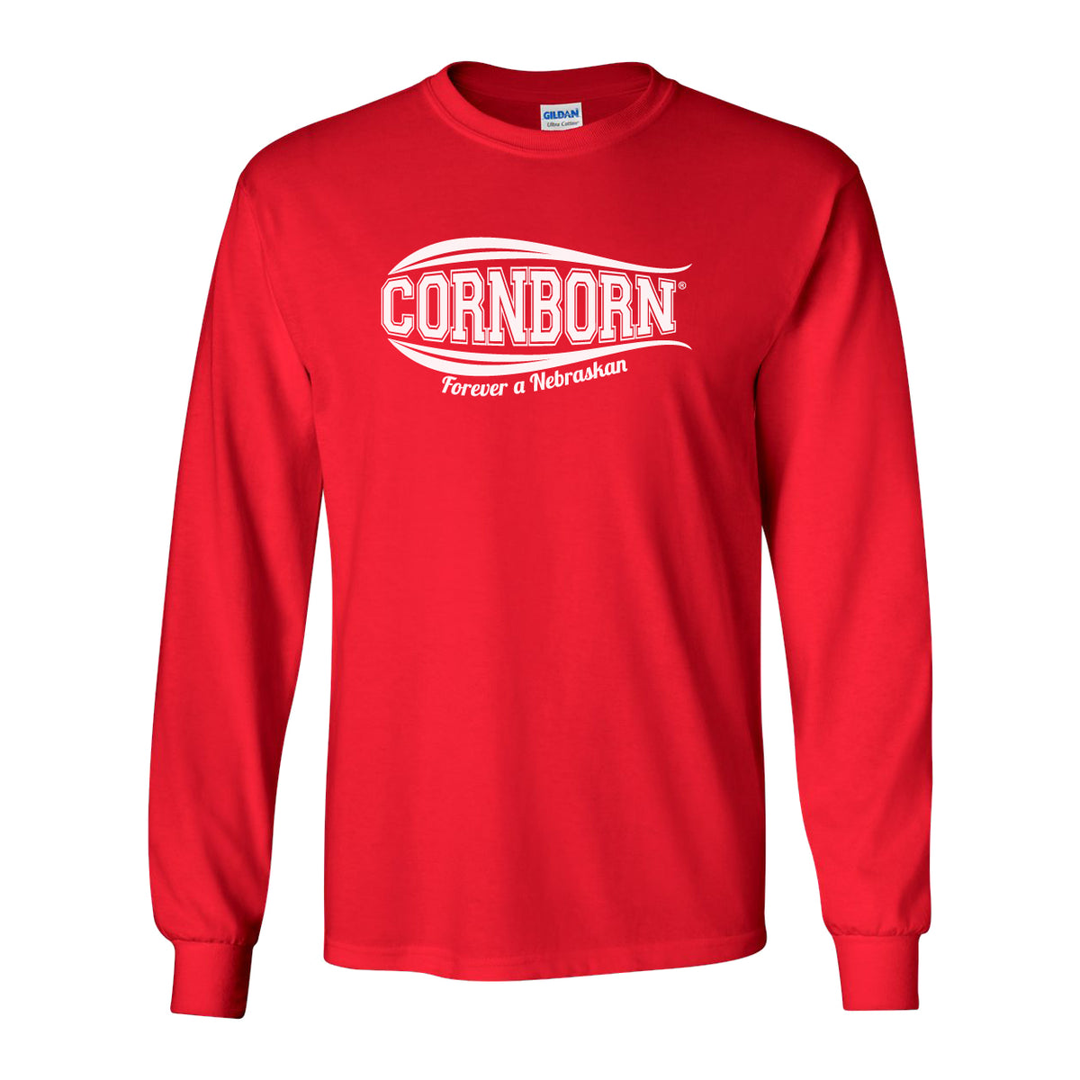Nebraska Husker Tee Shirt Long Sleeve - CornBorn Forever a Nebraskan