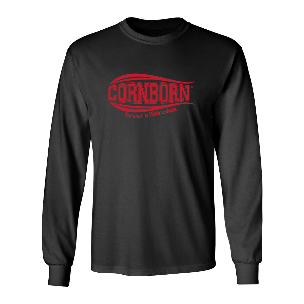 Nebraska Long Sleeve Tee Shirt - CORNBORN - Forever a Nebraskan