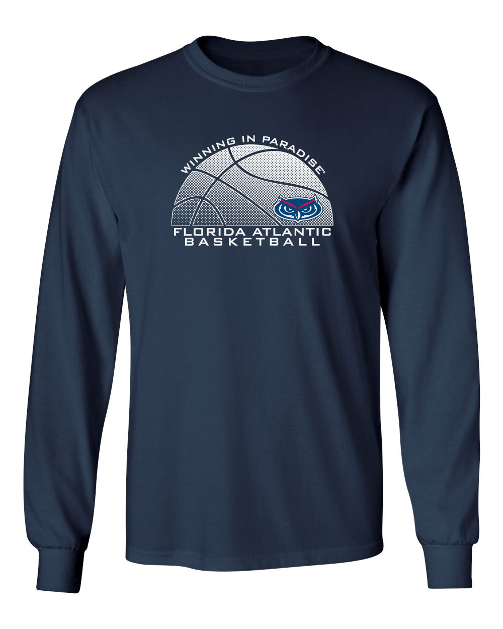 Florida Atlantic Owls Long Sleeve Tee Shirt - FAU Basketball