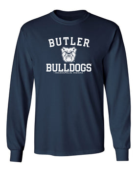 Butler Bulldogs Long Sleeve Tee Shirt - Butler Bulldogs Arch Primary Logo