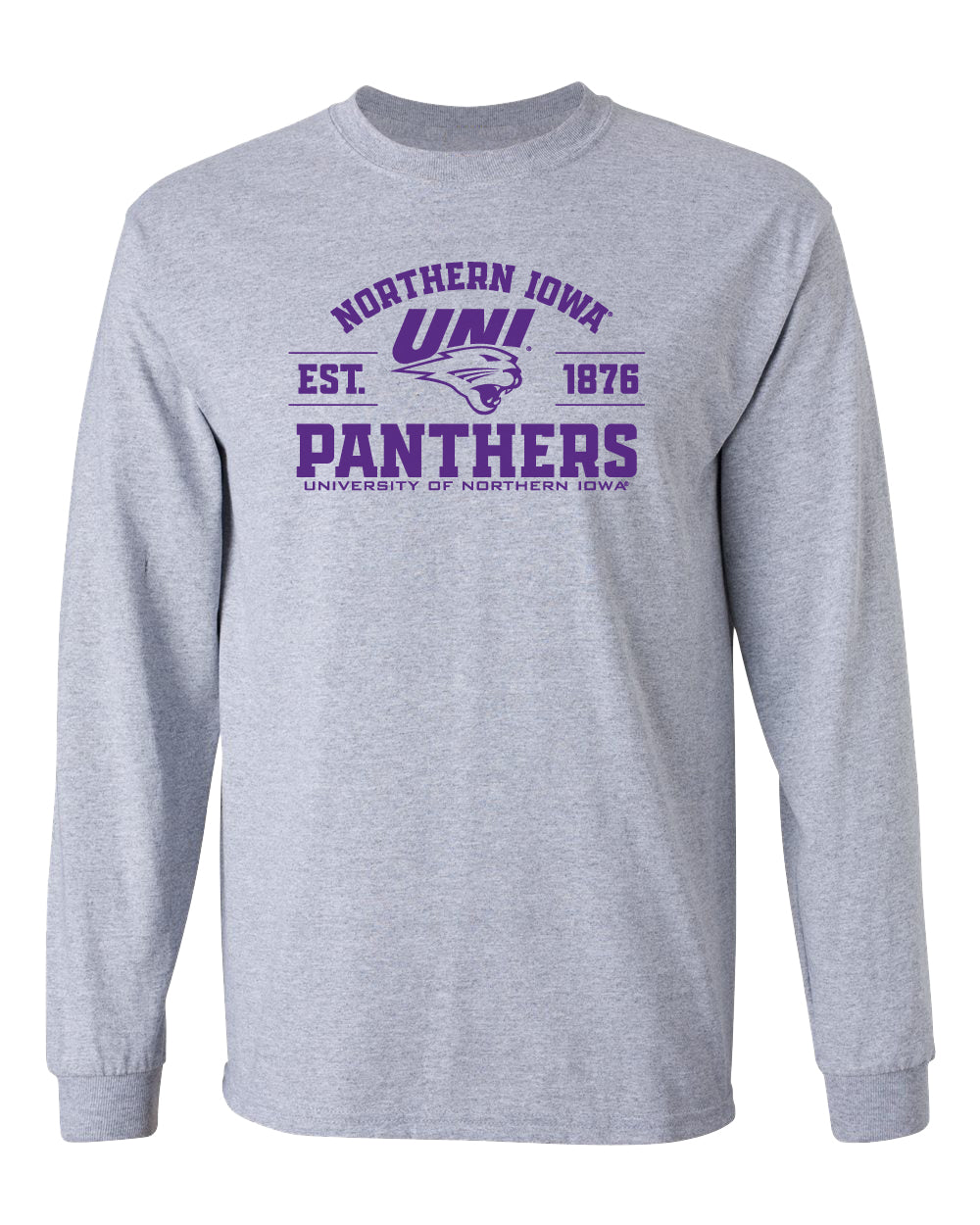 Northern Iowa Panthers Long Sleeve Tee Shirt - UNI Established 1876