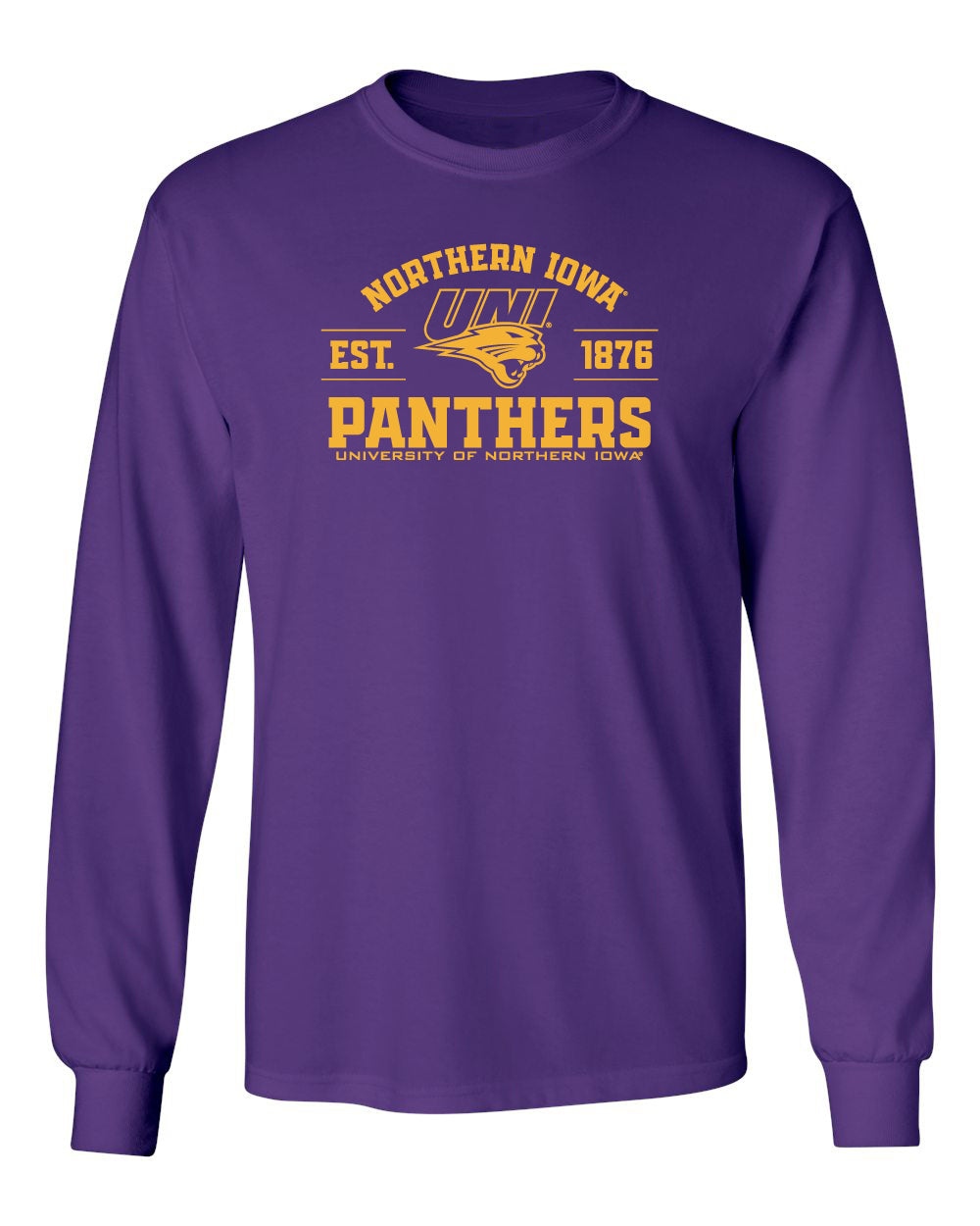 Northern Iowa Panthers Long Sleeve Tee Shirt - UNI Panthers Established 1876