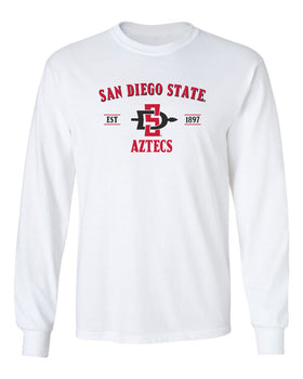 San Diego State Aztecs Long Sleeve Tee Shirt - SDSU Primary Logo
