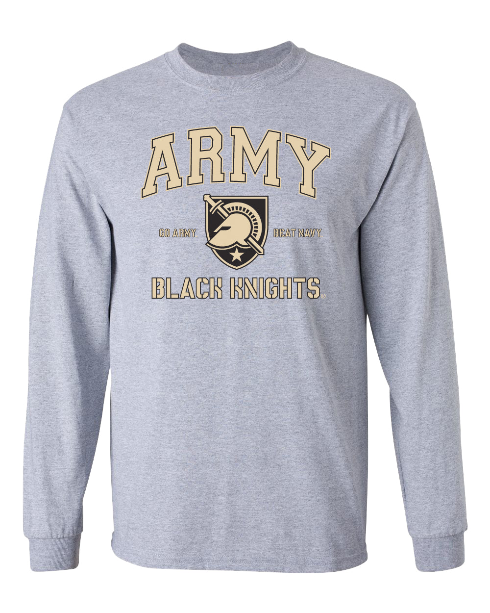 Army Black Knights Long Sleeve Tee Shirt - Army Arch Primary Logo