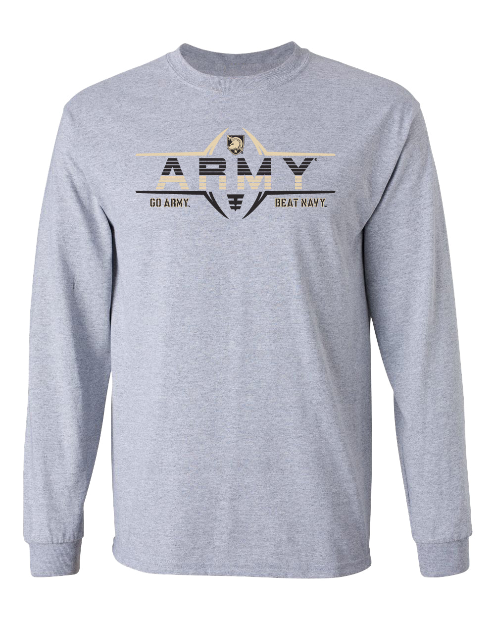 Army Black Knights Long Sleeve Tee Shirt - Army Football Laces