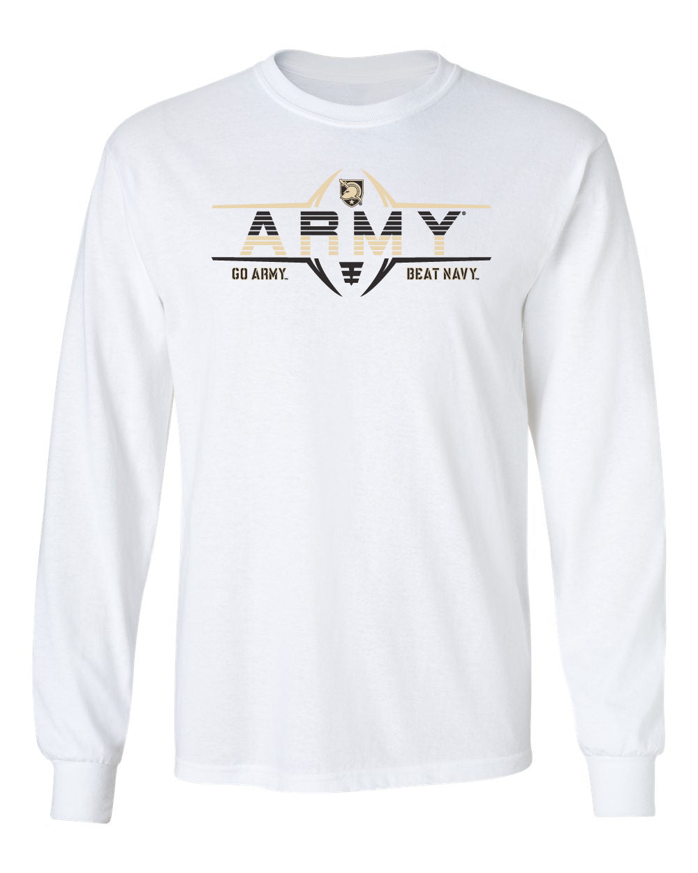 Army Black Knights Long Sleeve Tee Shirt - Army Football Laces