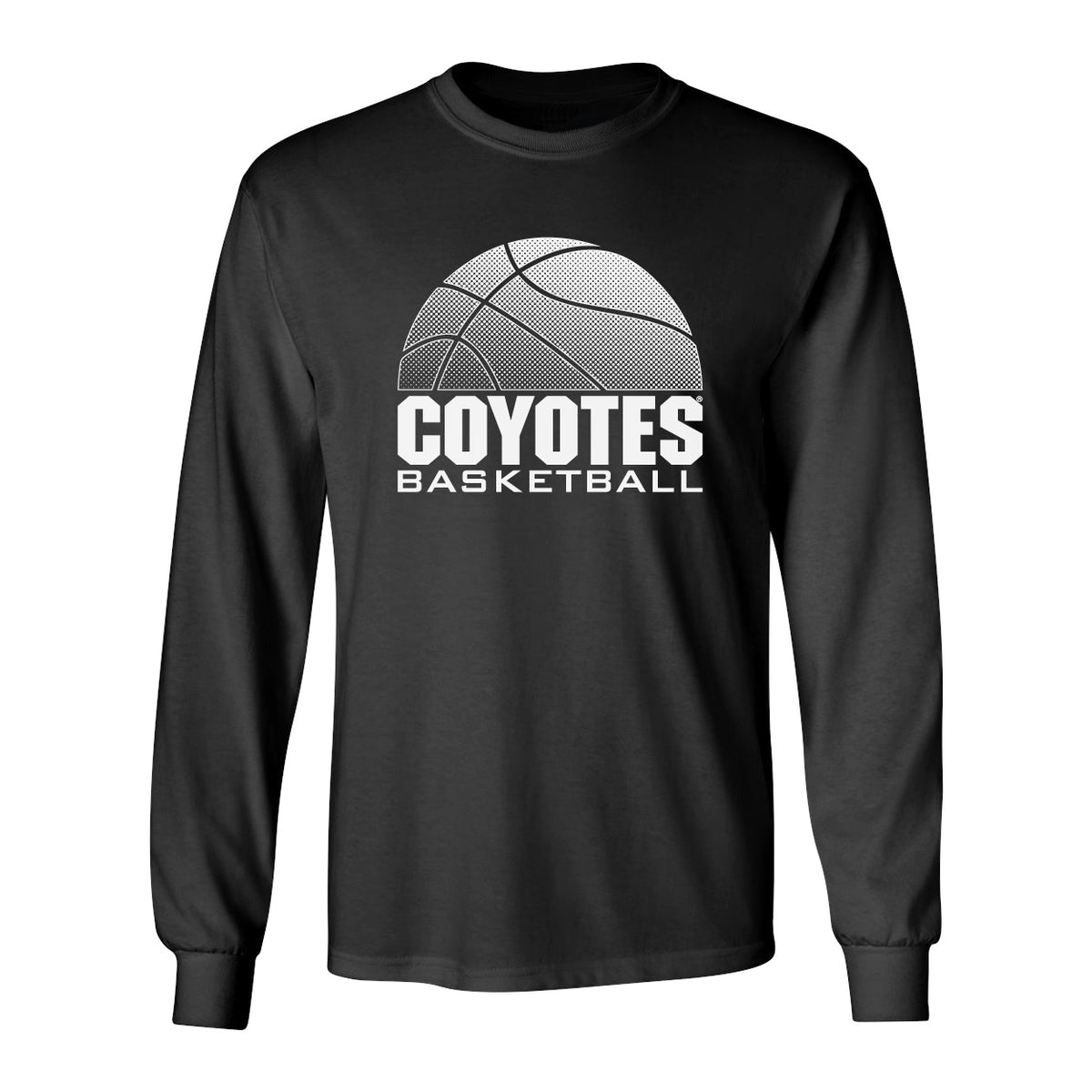 South Dakota Coyotes Long Sleeve Tee Shirt - Coyotes Basketball