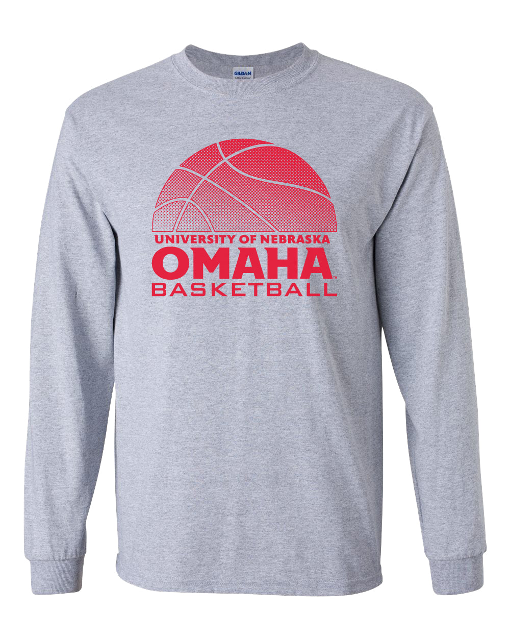 Omaha Mavericks Long Sleeve Tee Shirt - UNO Basketball