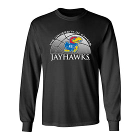 Kansas Jayhawks Long Sleeve Tee Shirt - Kansas Basketball Primary Logo