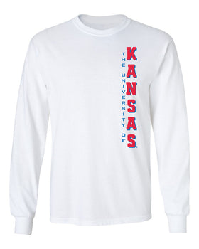 Kansas Jayhawks Long Sleeve Tee Shirt - Vertical University of Kansas