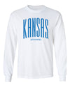 Kansas Jayhawks Long Sleeve Tee Shirt - Tall Kansas Small Jayhawks