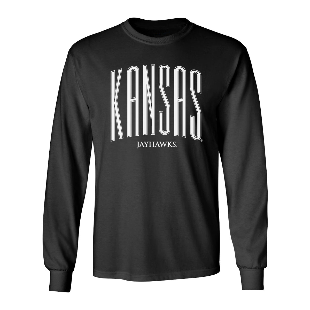 Kansas Jayhawks Long Sleeve Tee Shirt - Tall Kansas Small Jayhawks