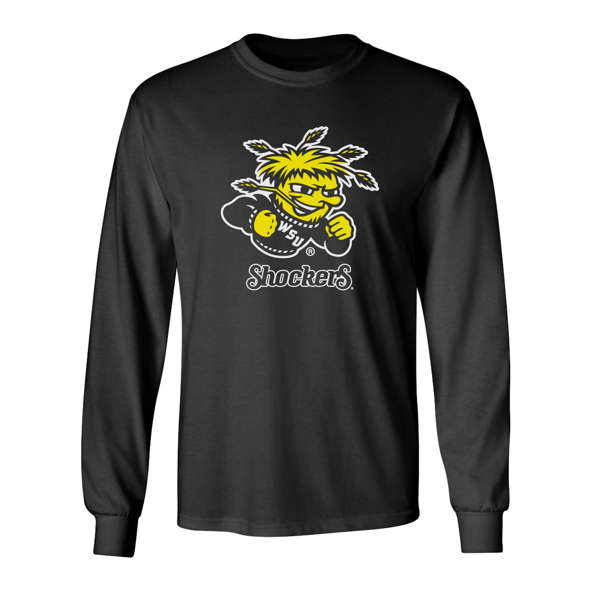 Wichita State Shockers Long Sleeve Tee Shirt - Wu Shock Shockers