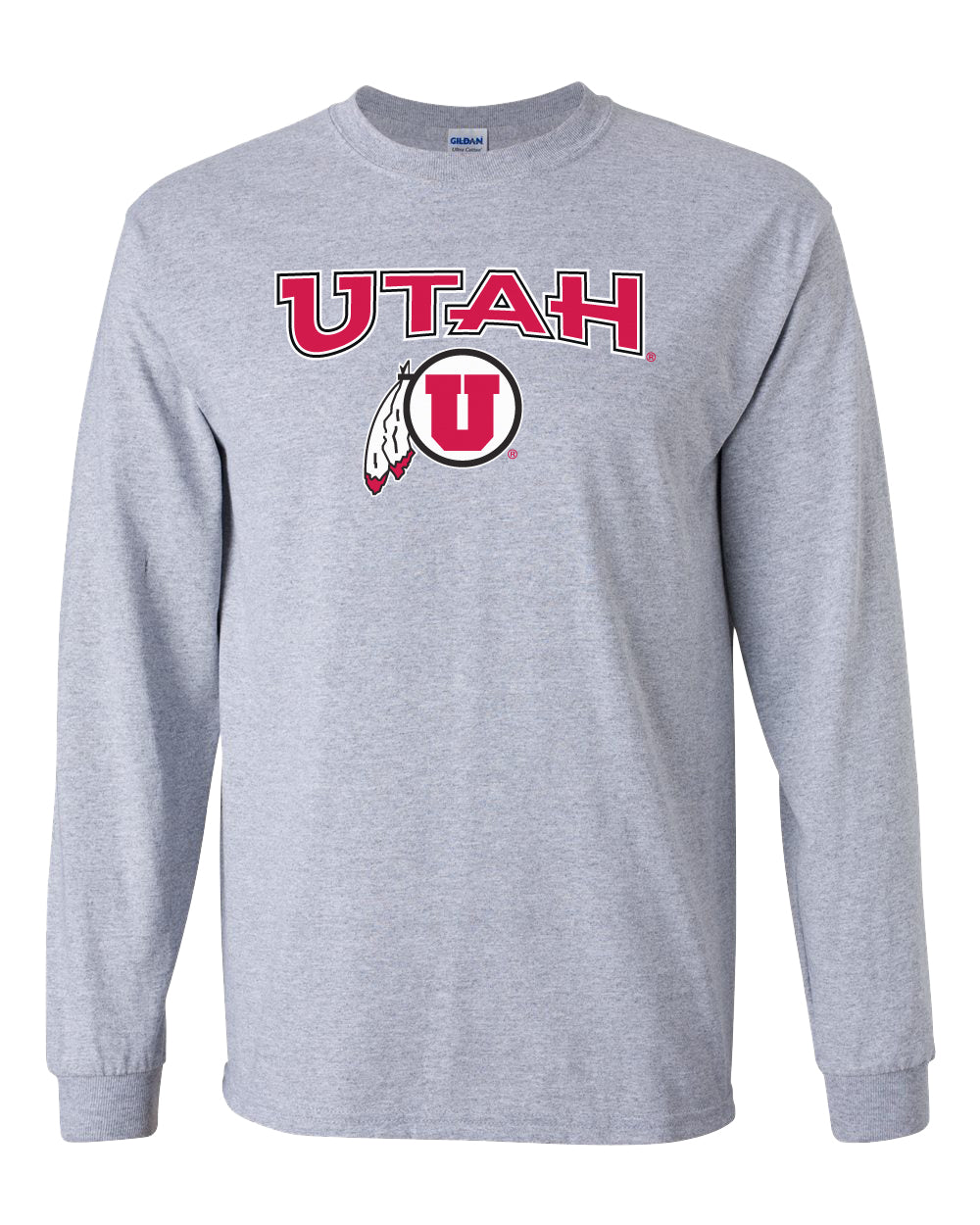 Utah Utes Long Sleeve Tee Shirt - Circle & Feather Logo