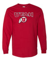 Utah Utes Long Sleeve Tee Shirt - Circle & Feather Logo