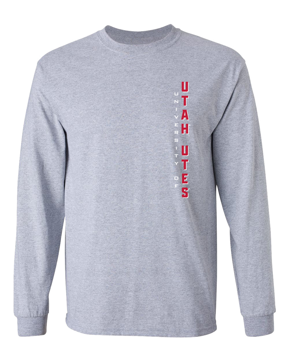 Utah Utes Long Sleeve Tee Shirt - Vert University of Utah Utes