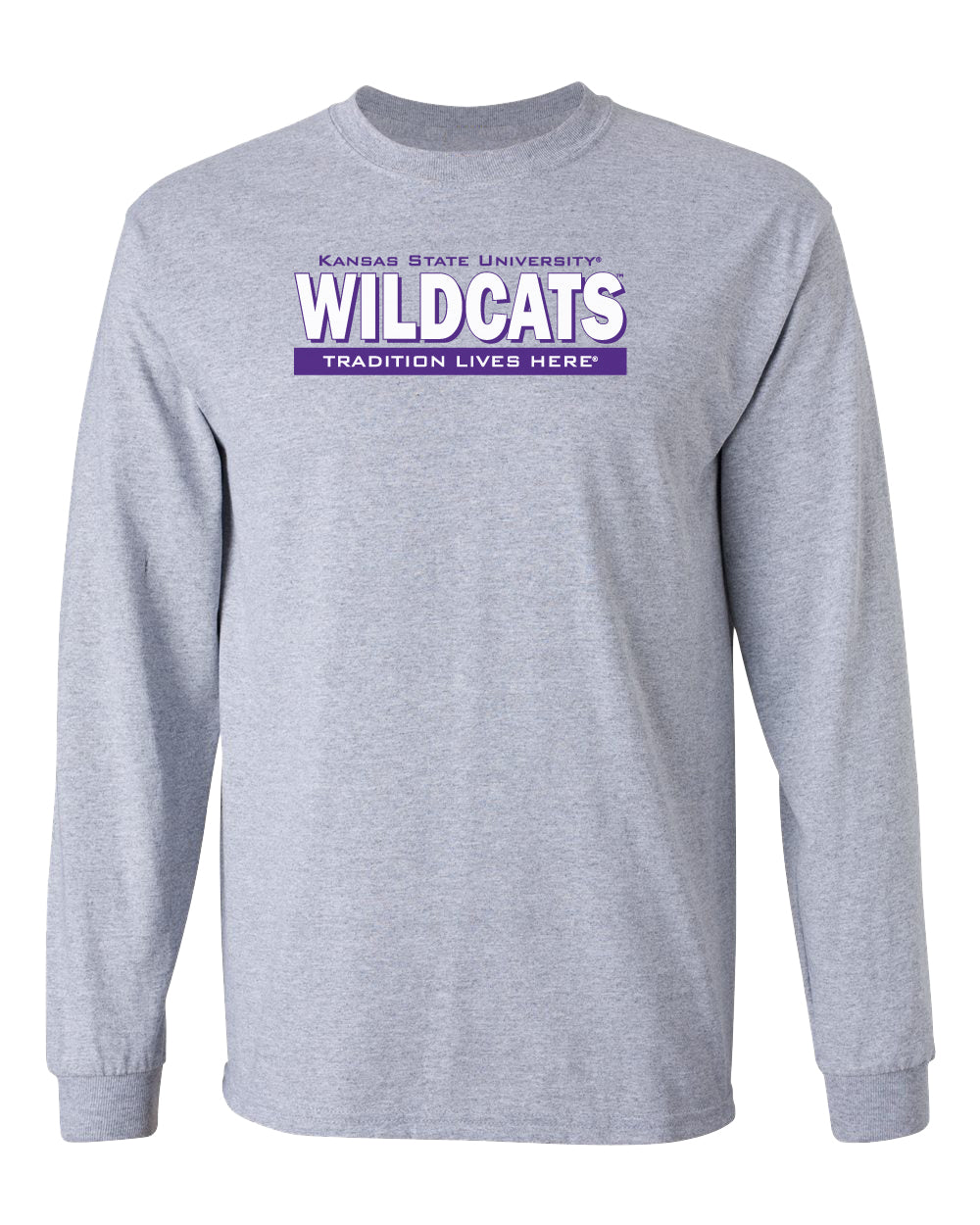 K-State Wildcats Long Sleeve Tee Shirt - Wildcats Tradition Lives Here