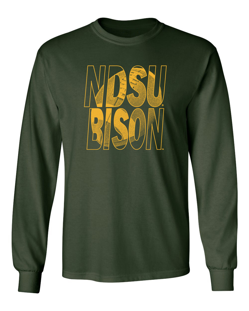 NDSU Bison Long Sleeve Tee Shirt - NDSU Bison Football Image
