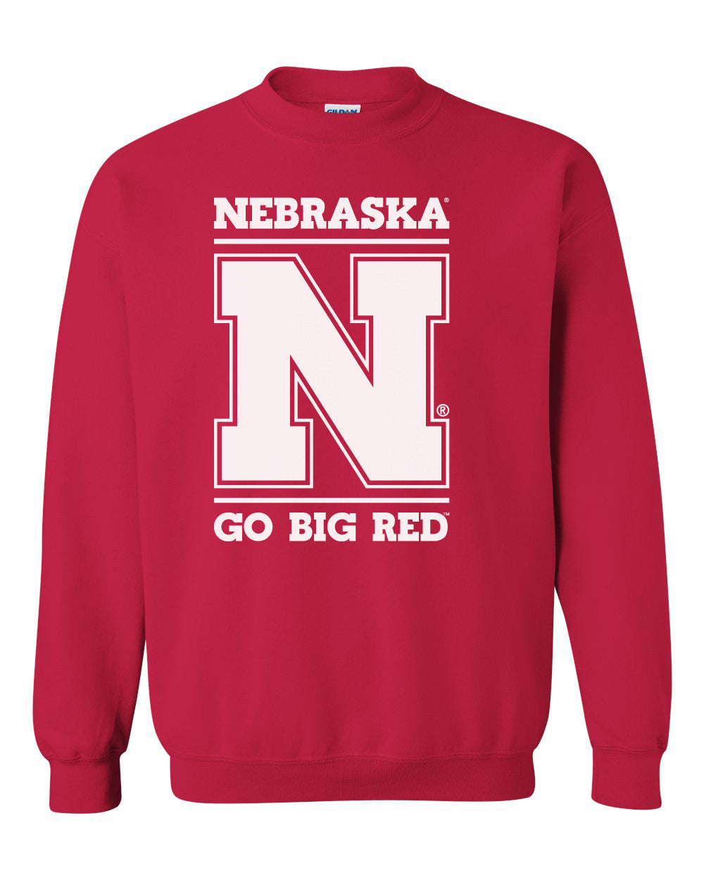 Nebraska Cornhuskers "Nebraska N GO BIG RED" Crewneck Sweatshirt