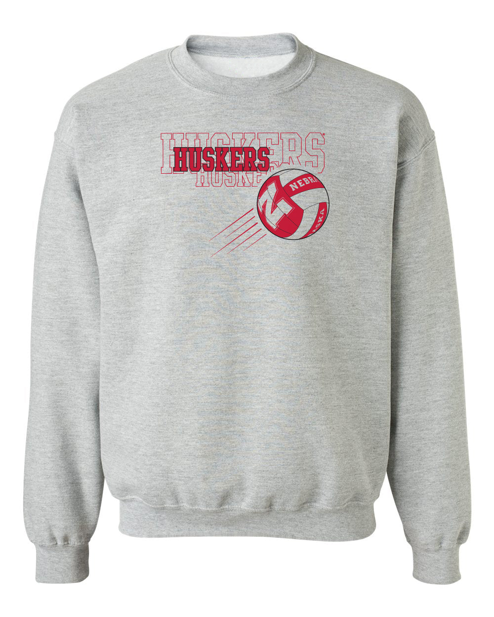 Nebraska Huskers Crewneck Sweatshirt - Nebraska Volleyball Huskers Times 3