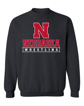 Nebraska Huskers Crewneck Sweatshirt - Nebraska Wrestling